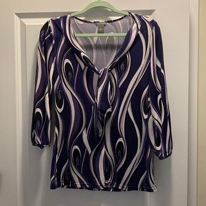 Ann Taylor purple blouse